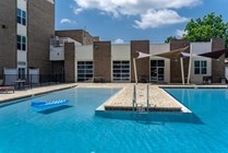 Take a float in the resort style pool, sunbathe or enjoy a beautiful day outside under the shade. The pool has amenities for everyone! 